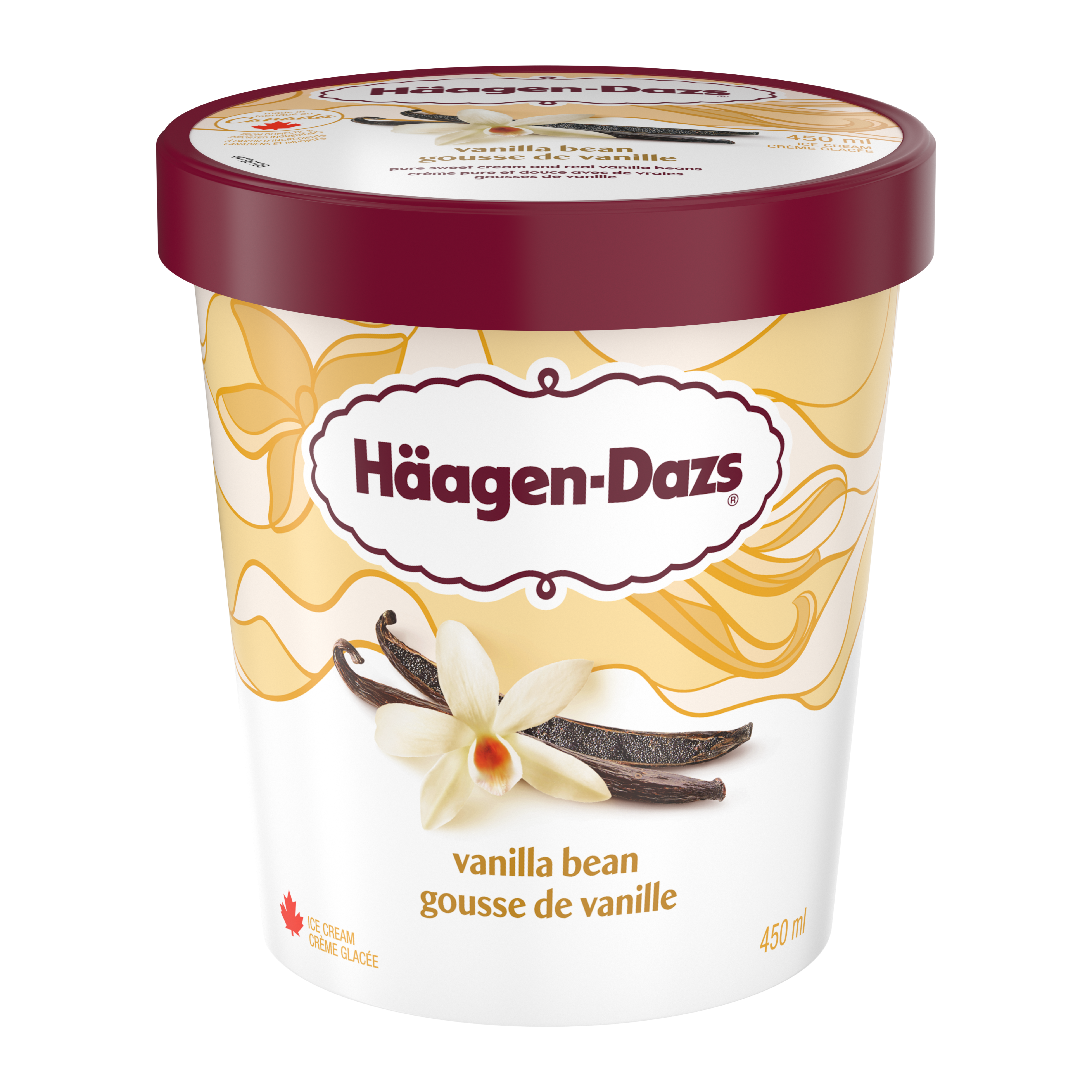 Haagen-Dazs Vanilla Bean 8x450ml CA (EA)