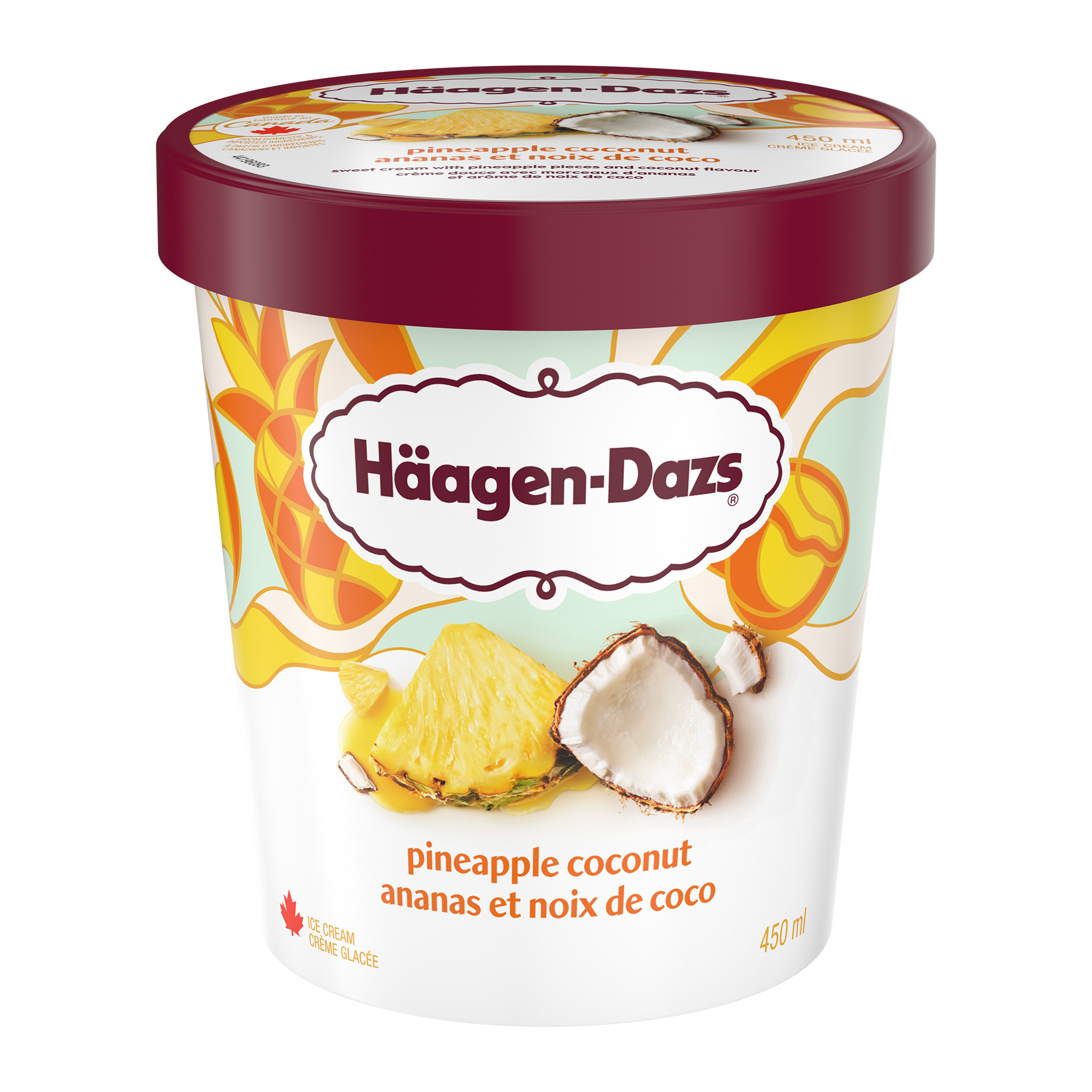 HAAGEN-DAZS Pineapple Ccnt 450ml