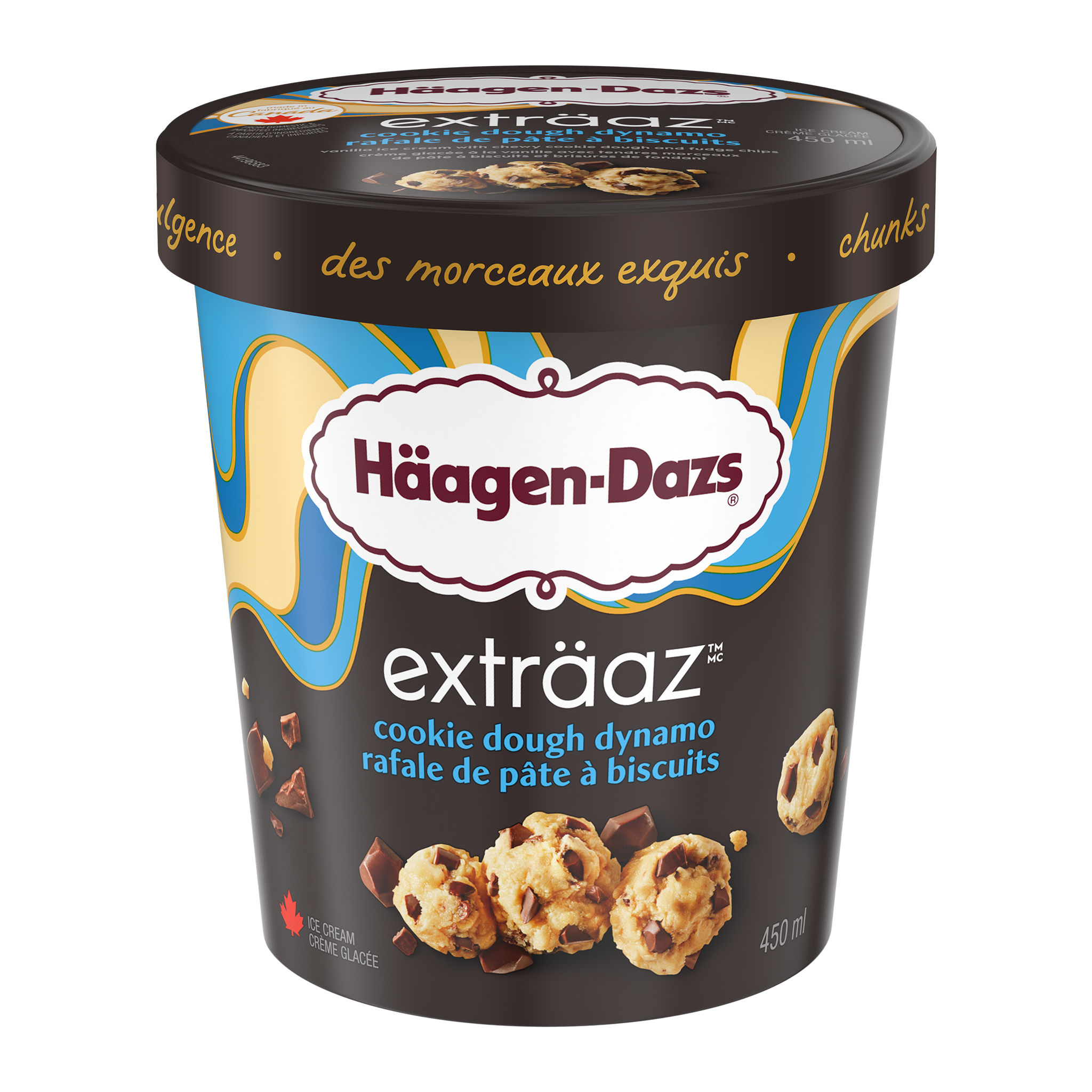 Crème glacée HÄAGEN-DAZS Exträaz rafale de pâte à biscuits