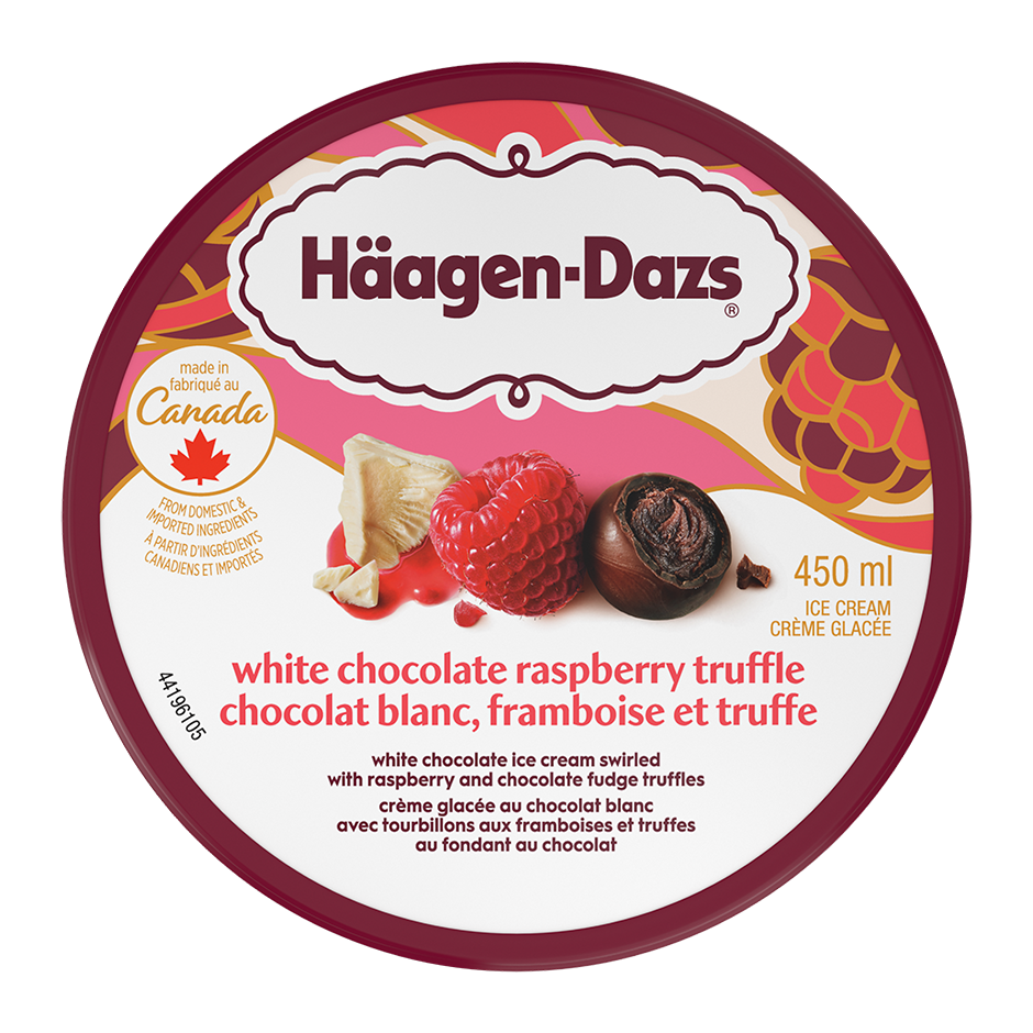 HÄAGEN-DAZS® White Chocolate Raspberry Truffle Ice Cream 450 ml