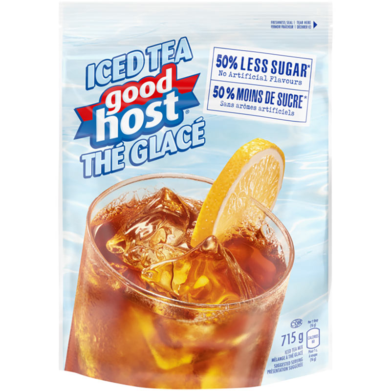 GOODHOST Iced Tea with 50% Less Sugar 715 g