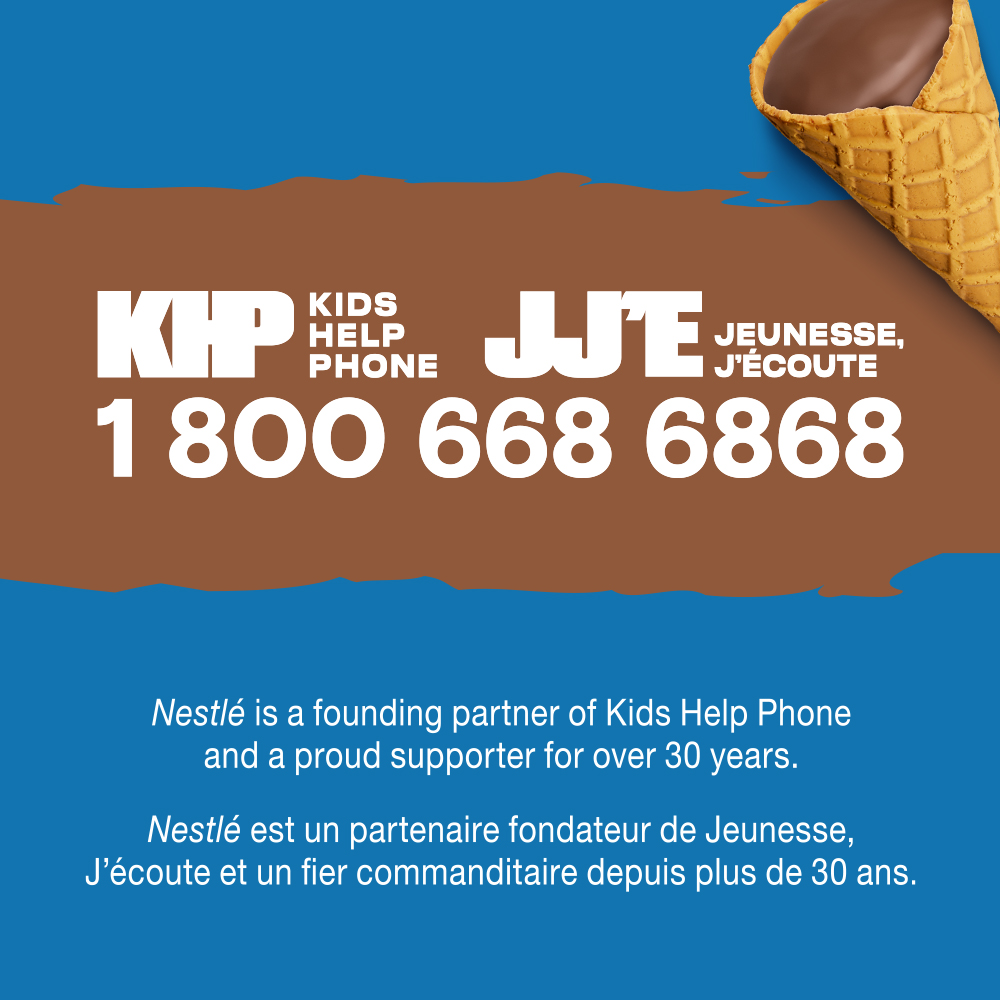 Drumstick Bites partner with Kids Help Phone