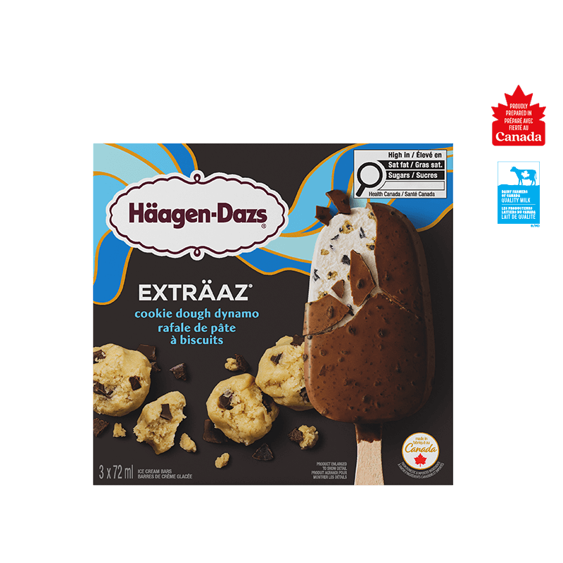 EXTRÄAZ Cookie Dough Dynamo Ice Cream Bars