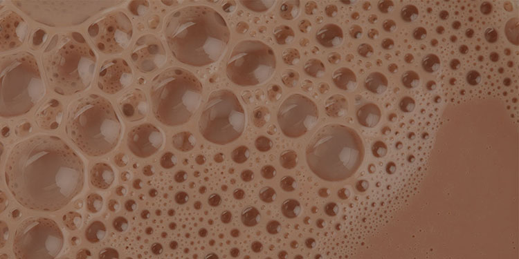 Boost chocolate bubbles shot