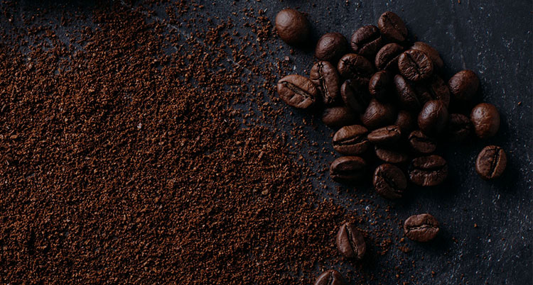 Coffee beans shot