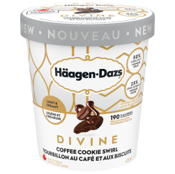 HÄAGEN-DAZS Divine Coffee Cookie Swirl Light Ice Cream 475 ml