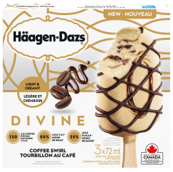 HAAGEN DAZS Divine Coffee Swirl Carton 3x72ml