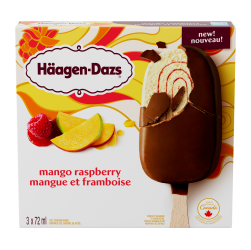 Mango Raspberry Ice Cream Bars