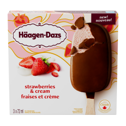 Strawberries and Cream Ice Cream Bars