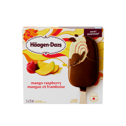 Mango Raspberry Ice Cream Bars