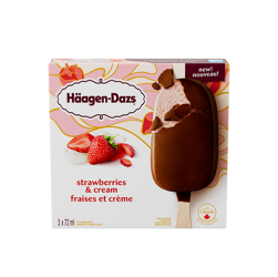 Strawberries and Cream Ice Cream Bars