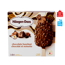 HÄAGEN-DAZS Chocolate Hazelnut Ice Cream Bars – 3 x 88ml