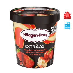 Exträaz Strawberry Cheesecake Ice Cream tub