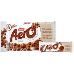 AERO Milk Chocolate, multipack, 4 x 42 gram portions. 100% sustainably sourced cocoa.