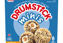 DRUMSTICK, Crème glacée King Chocolate Fudge Brownie, cornet de 180 ml.