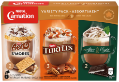 CARNATION Variety Pack Hot Chocolate Carton 7 x 25 g