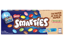 SMARTIES candy coated milk chocolate Multipack, 4 x 45 g