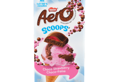 Aero chocolate bar scoops