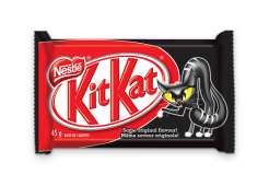 KIT KAT Chocolate Bar dans un emballage sur le thème d'Halloween, 45 grammes.