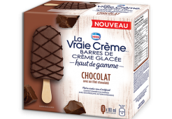 Barres de crème glacée au chocolat REAL DAIRY, 5 x 80 grames.