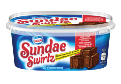 SUNDAE SWIRLS Chillin' Chocolate Brownie Frozen Dessert, 875 ml.