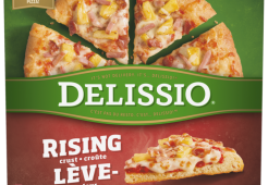 DELISSIO Rising Crust Hawaiian Pizza, 875 grammes.