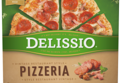 DELISSIO Pizzeria Vintage 3 Meat Pizza, 581 grams.