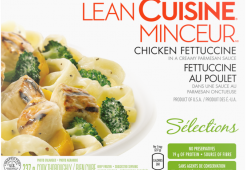 CUISINE LEAN, Fettuccine au poulet grillé, 237 grammes.
