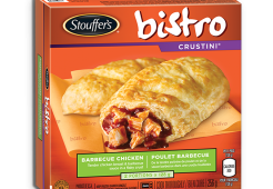STOUFFER'S BISTRO Crustini Barbecue Chicken, 2x 128 gram portions. 